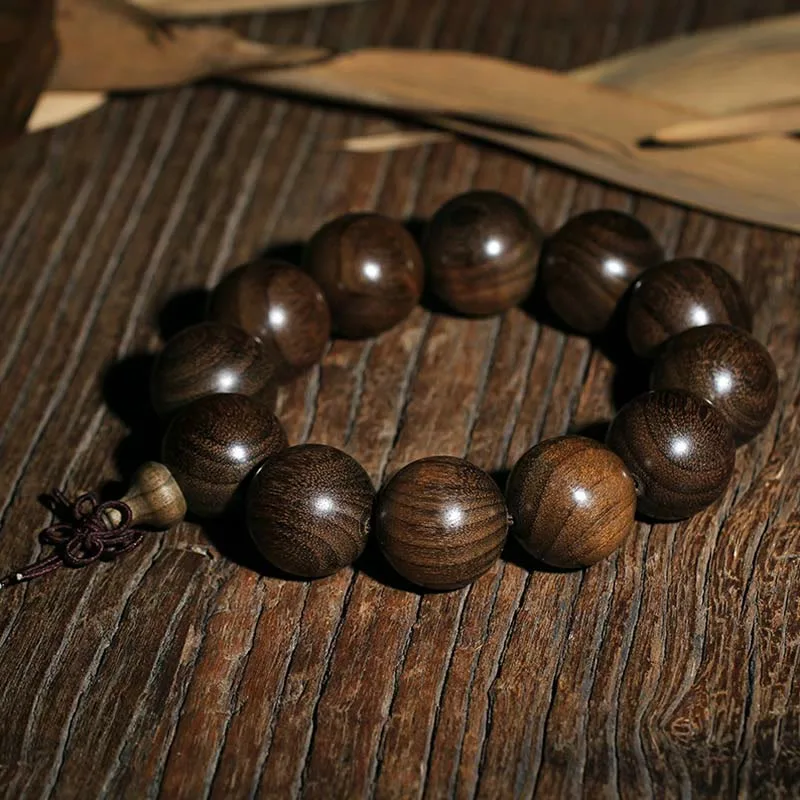 Mythstone Rare Phoebe Zhennan Wood Spirituality Blessing Bracelet - Image 5