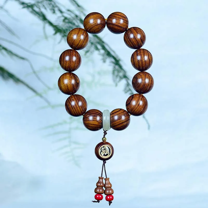 Mythstone Rosewood Warmth Calm Gourd Charm Bracelet - Image 4