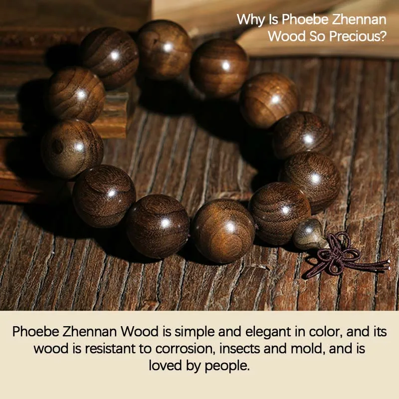 Mythstone Rare Phoebe Zhennan Wood Spirituality Blessing Bracelet - Image 11