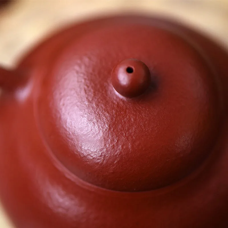 Mythstone Yixing All Handmade Wen Dan Brown Purple Clay Kung Fu Teapot - Image 11