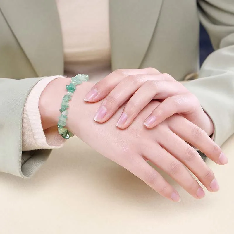 Natural Irregular Shape Crystal Stone Warmth Soothing Bracelet - Image 74