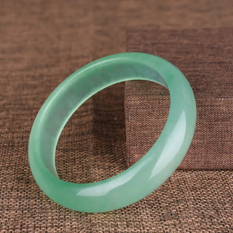 Mythstone Natural Jade Luck Healing Prosperity Bangle Bracelet - Image 4