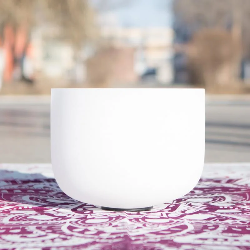 Mythstone Tibetan Crystal Sound Bowl Handcrafted for Yoga Healing and Meditation Singing Bowl - Image 5