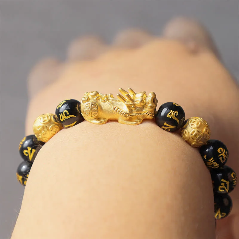 MythStone FengShui PiXiu Obsidian Wealth Bracelet - Image 9