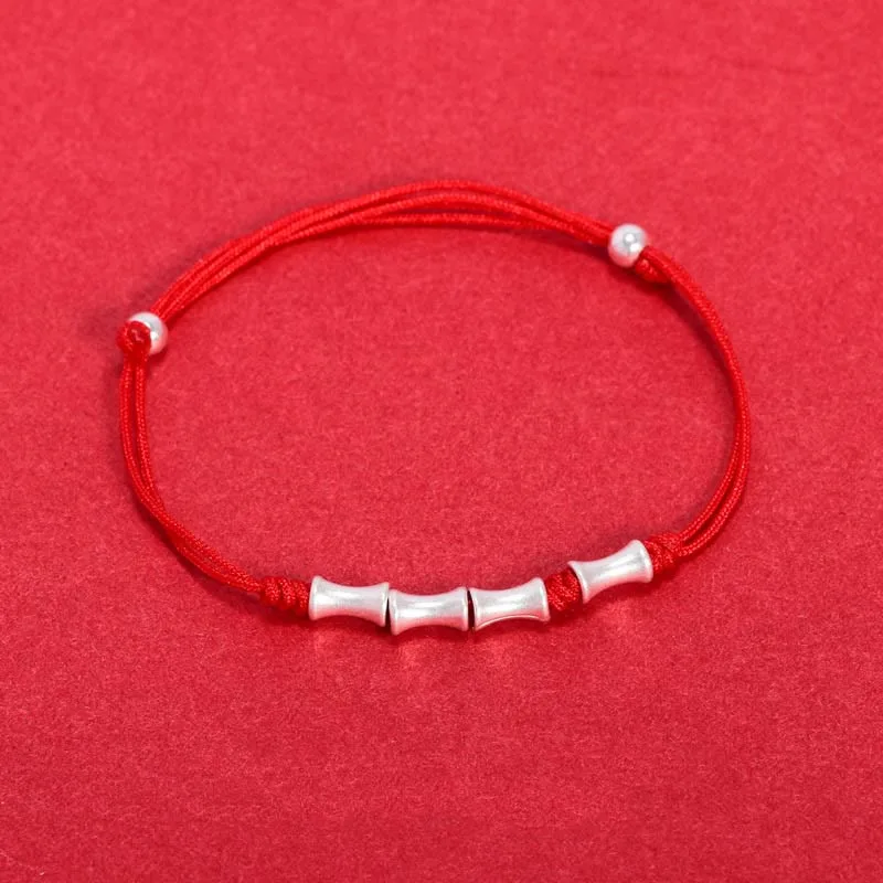 Mythstone 925 Sterling Silver Bamboo Design Protection Luck Braided Bracelet - Image 9