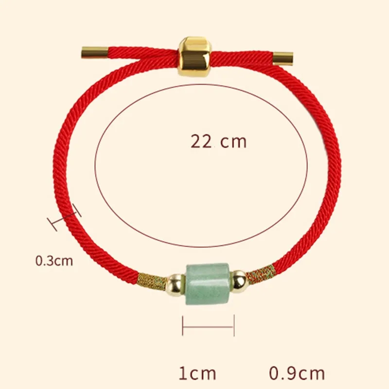 Mythstone Tibet Handmade Green Aventurine Red Stone Malachite Luck Protection Braided Rope Bracelet - Image 8