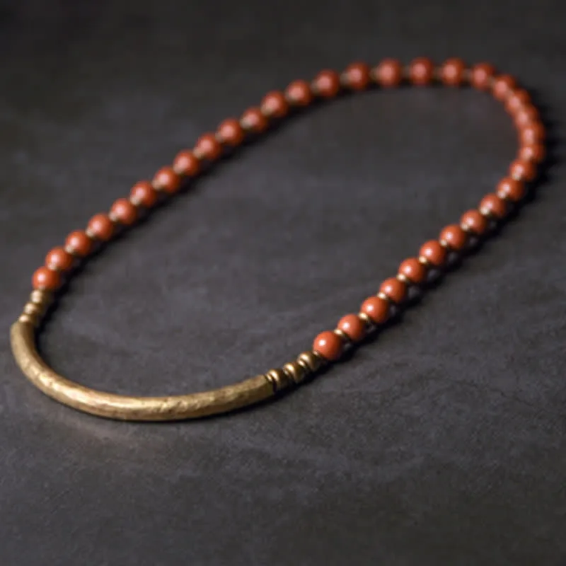 Mythstone Red Jasper Moss Agate Black Obsidian Crystal Copper Peace Couple Bracelet - Image 7