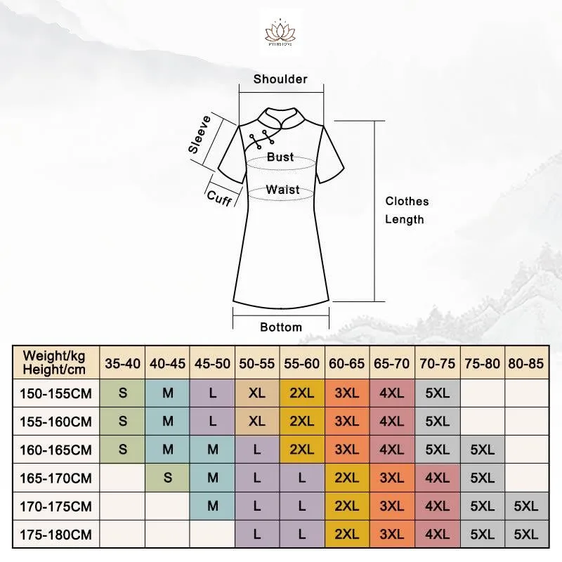 Mythstone Blue And White Porcelain Color Peony Flower Pattern Cheongsam Dress Women's Qipao Dress - Image 16