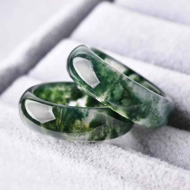 Mythstone Moss Agate Healing Balance Ring - Image 9