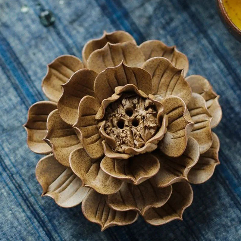 Mythstone Tibetan Backflow Lotus Meditation Incense Burner - 图片 2