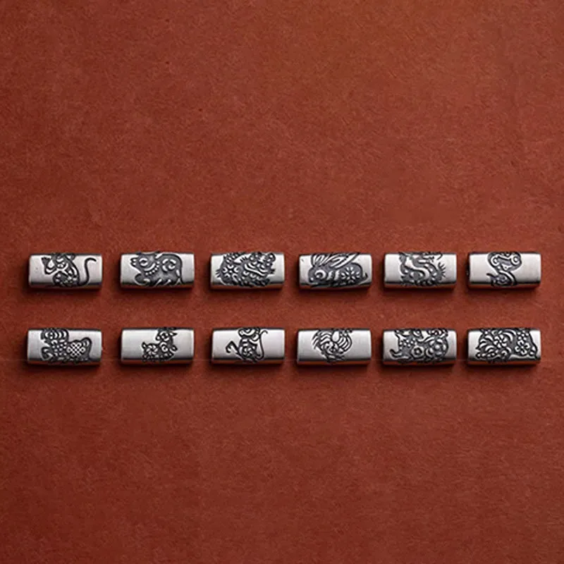 Mythstone 925 Sterling Silver 12 Chinese Zodiac Cinnabar String Bracelet - Image 30