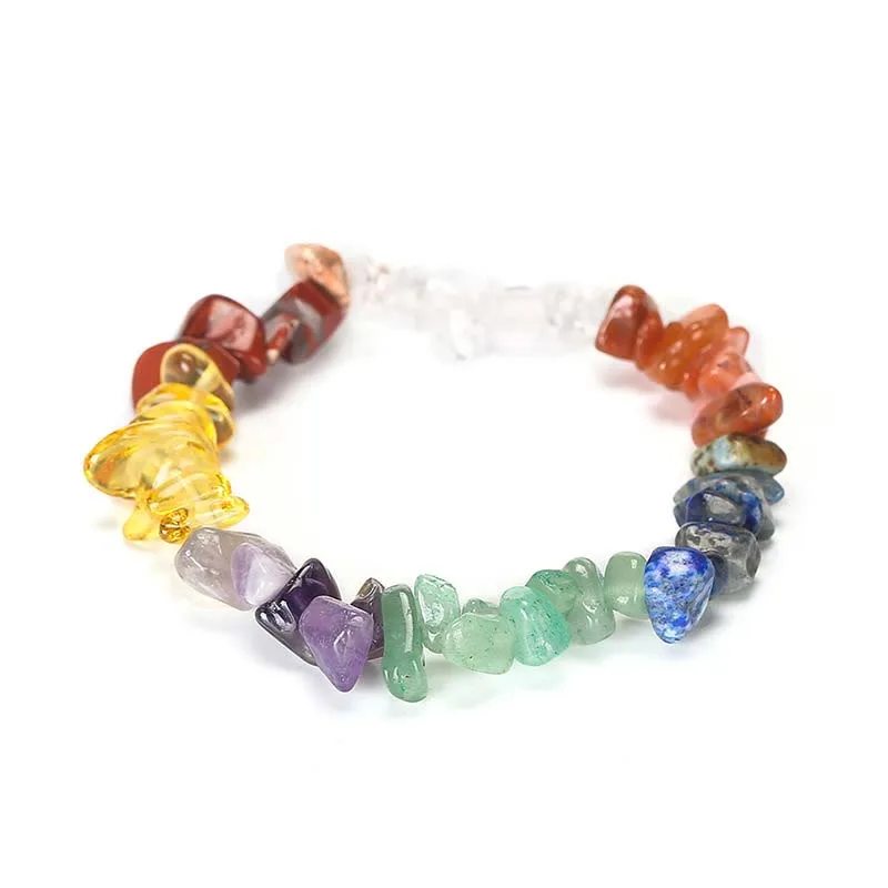 Natural Irregular Shape Crystal Stone Warmth Soothing Bracelet - Image 59