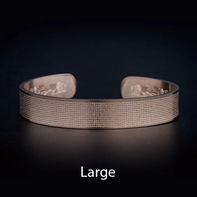 Mythstone Shurangama Mantra Engraving Titanium Steel Blessing Bracelet - Image 14