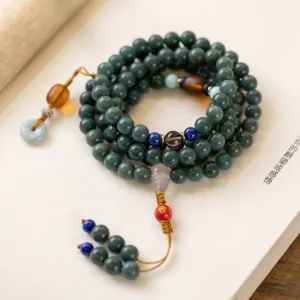 Mythstone 108 Beads Bodhi Seed Blessing Meditation Bracelet Mala