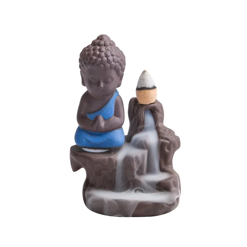 Mythstones Backflow Smoke Fountain Ceramic Blessing Incense Burner Decoration - Image 13