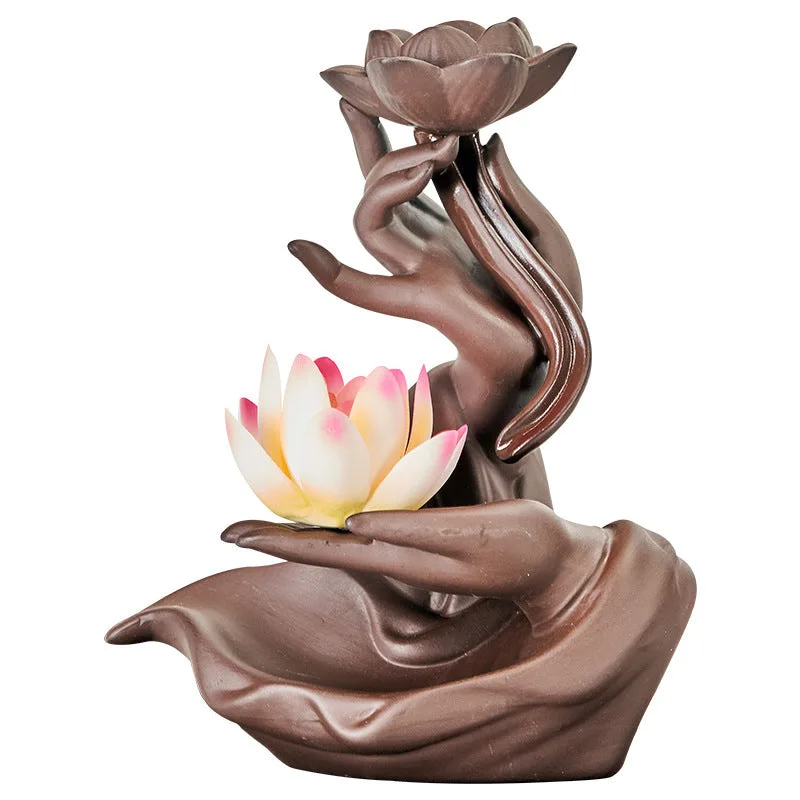 Mythstone Lotus Bergamot Healing Incense Burner - Image 6