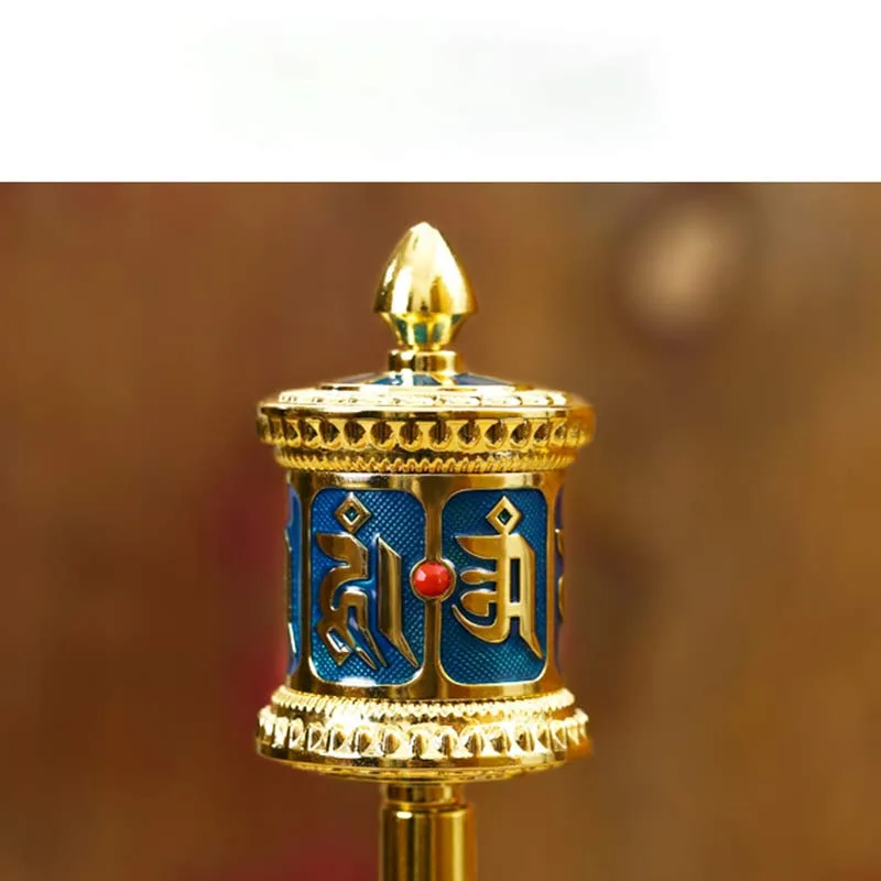 Mythstone Tibetan Prayer Wheel Six True Words Blessing Meditation Decoration - Image 9