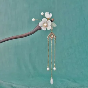 Mythstone Ebony Flower Protection Blessing Hairpin Decorations