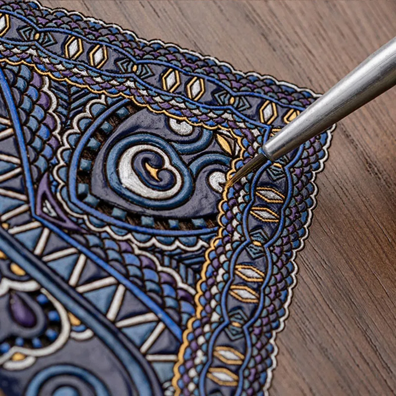 Mythstone Vintage Handmade Black Walnut Wood Jewelry Storage Box With Mirror - Image 16