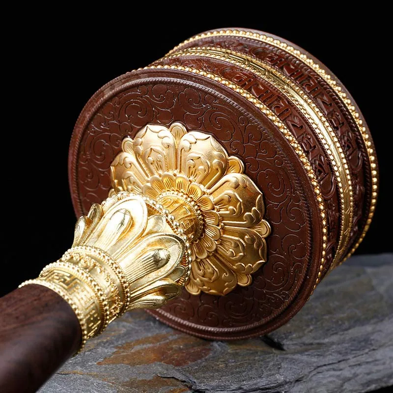 Mythstone Tibetan Prayer Wheel Six True Words Copper Balance Decoration - Image 11