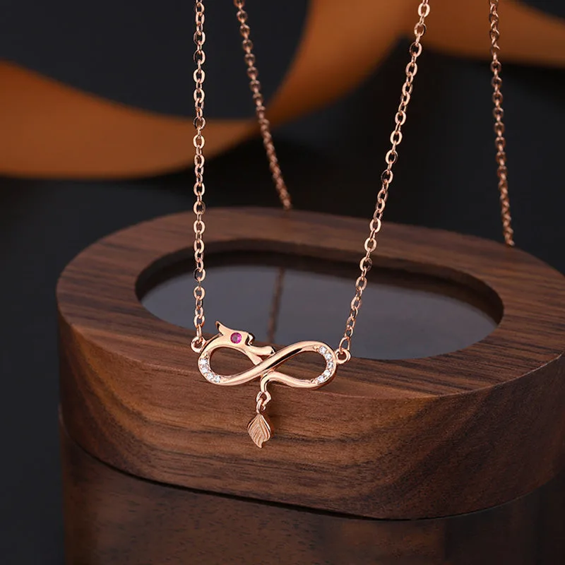 Mythstone 999 Sterling Silver Year Of The Dragon Endless Knot Tail Charm Protection Necklace Pendant - Image 10