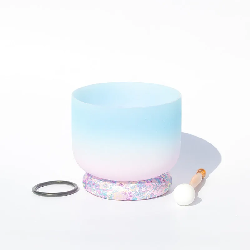 Mythstone Tibetan Crystal Sound Bowl Handcrafted for Yoga and Meditation Singing Bowl With Bag