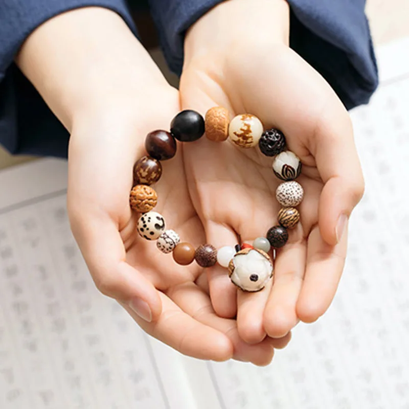 Mythstone Bodhi Seed Lotus Wisdom Peace Wrist Mala Bracelet - Image 7