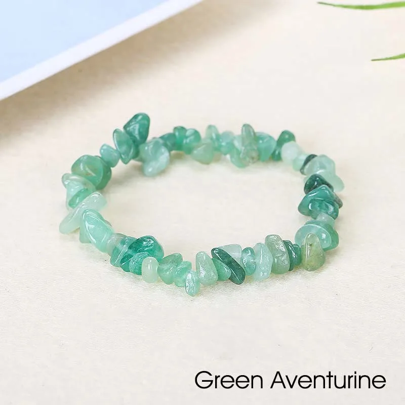 Natural Irregular Shape Crystal Stone Warmth Soothing Bracelet - Image 72