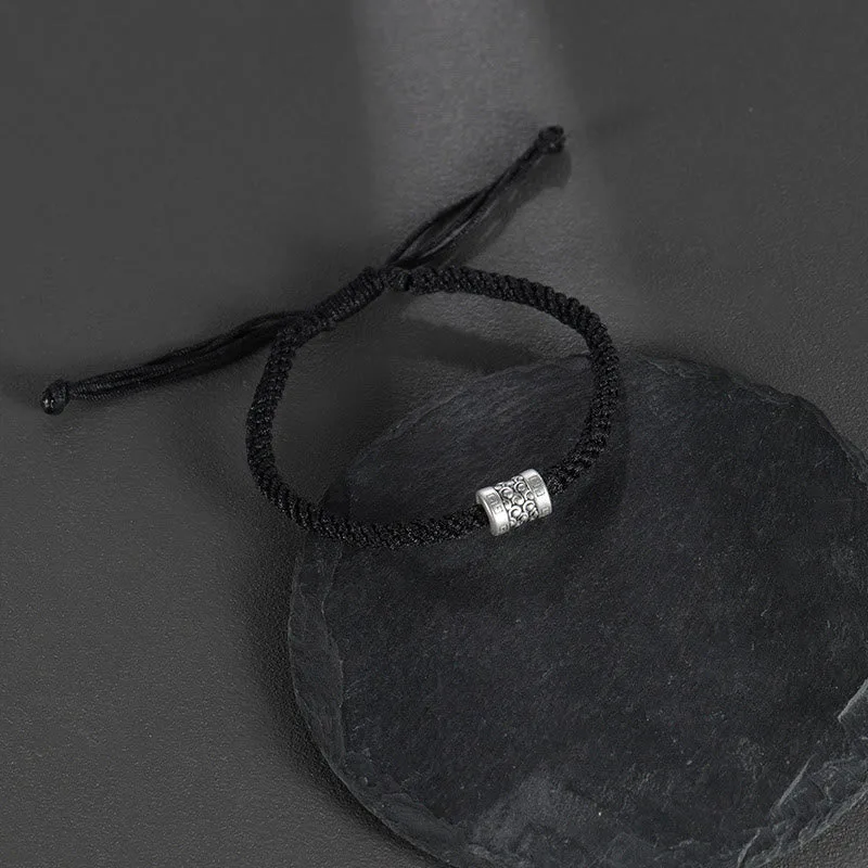 Mythstone 999 Sterling Silver Red String Lucky Cloud Strength Bracelet - Image 3