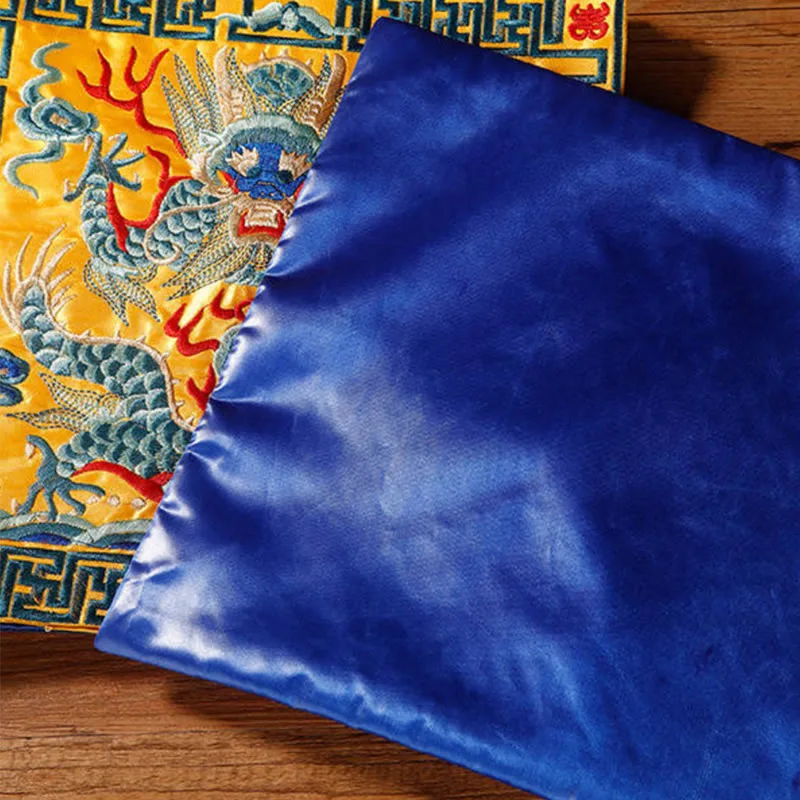 Mythstone Crane Phoenix Dragon Kirin Embroidered Cup Mat Pad Tea Cup Coaster Square Kung Fu Tea Mat - Image 26