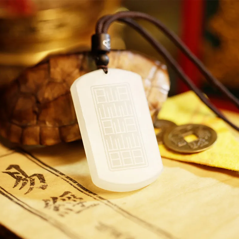 Mythstone White Jade PiXiu Yin Yang Luck Protection Necklace Pendant - Image 10