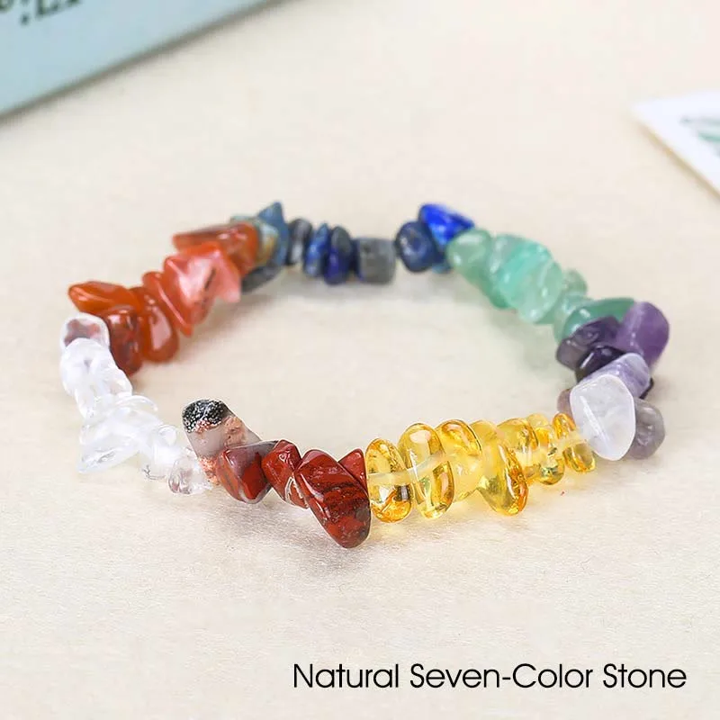 Natural Irregular Shape Crystal Stone Warmth Soothing Bracelet - Image 56