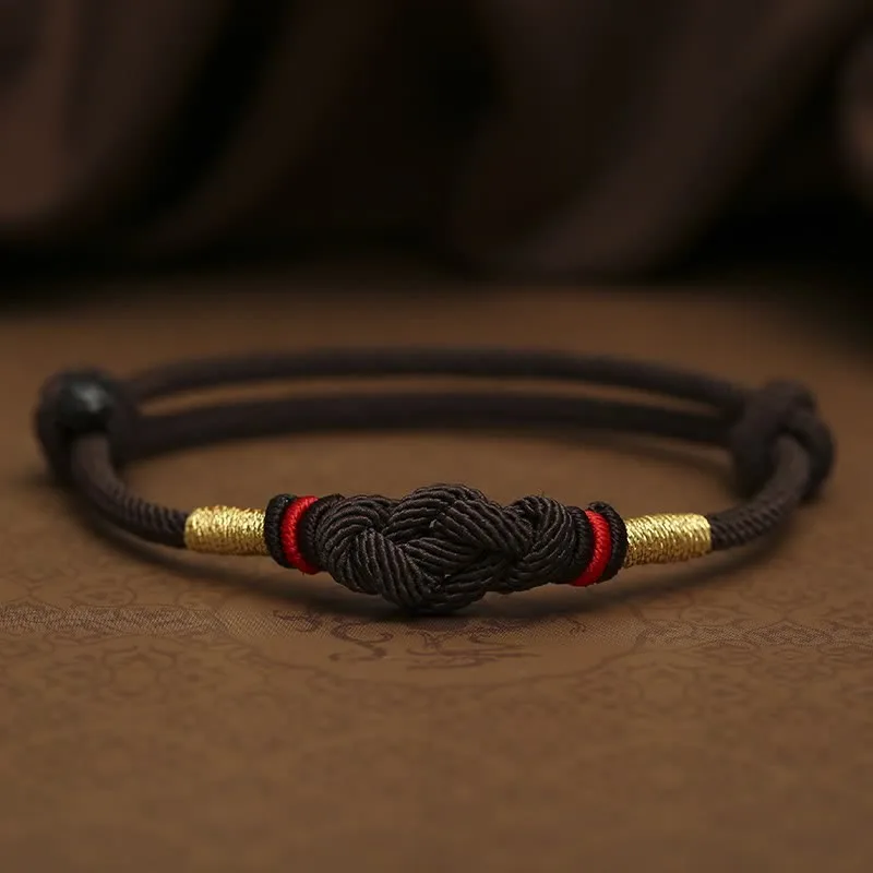 Mythstone Red String Jade Luck Fortune Knot Braided Couple Bracelet - Image 26