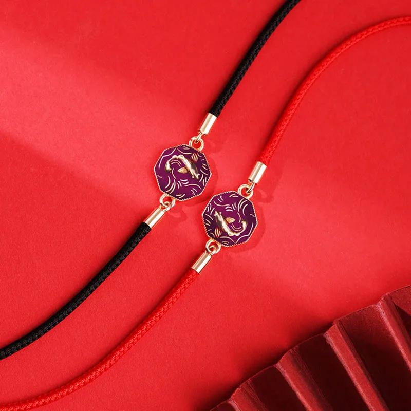 Mythstone 925 Sterling Silver Luck Koi Fish Color Change Wealth Handcrafted Braided Bracelet - Image 2