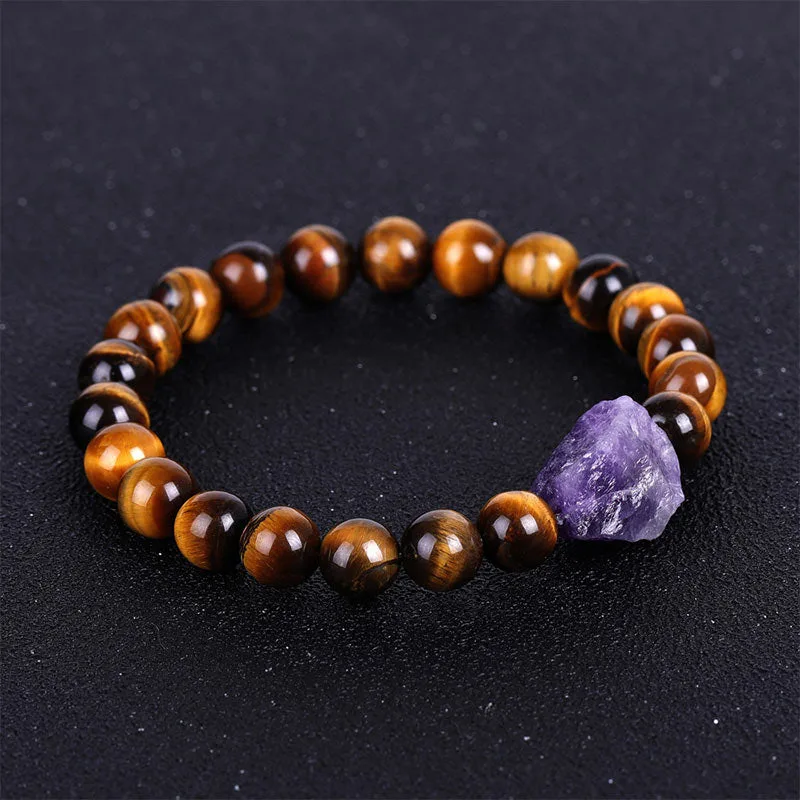 Mythstone Tibetan Tiger's Eye Stone Protection Bracelet - Image 3