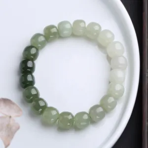 Mythstone Gradient Jade Luck Blessing Bracelet