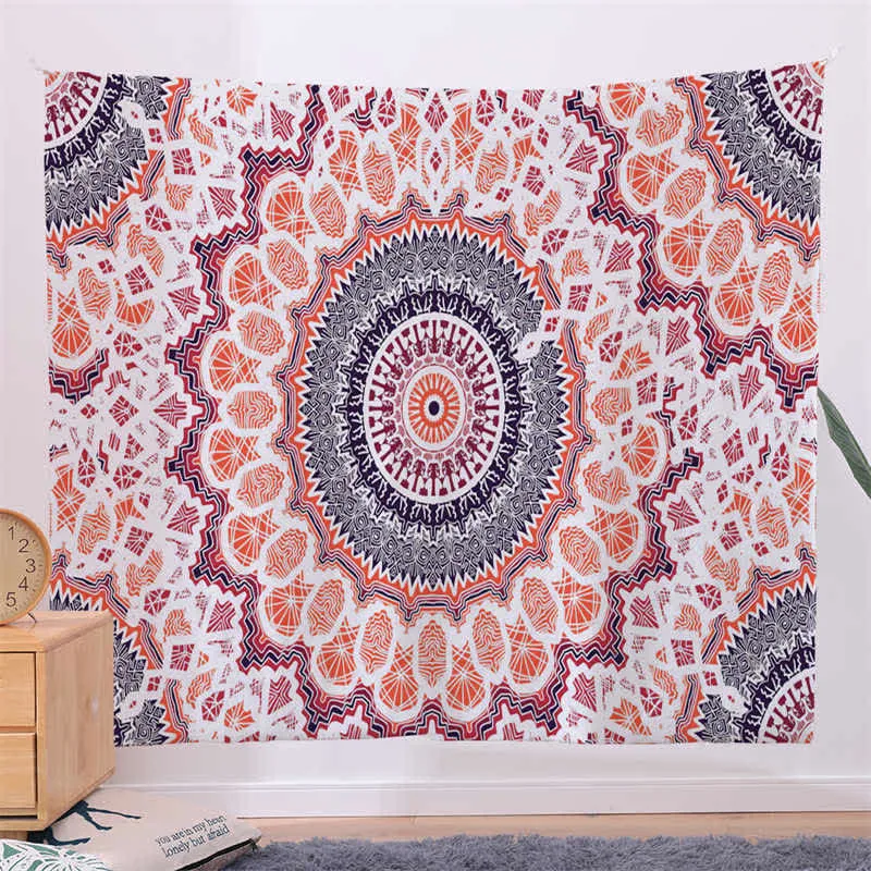 Bohemian Mandala Pattern Tapestry Wall Hanging Wall Art Focus Creativity Home Living Room Decor - Image 4