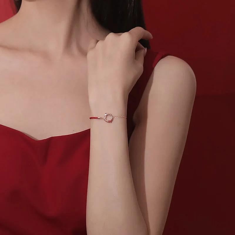 Mythstone - 925 Sterling Silver Year Of The Dragon Copper Koi Fish Luck Protection Bracelet - Image 9