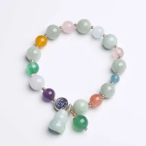 Mythstone Lucky Bracelet Gourd Jade Bracelet