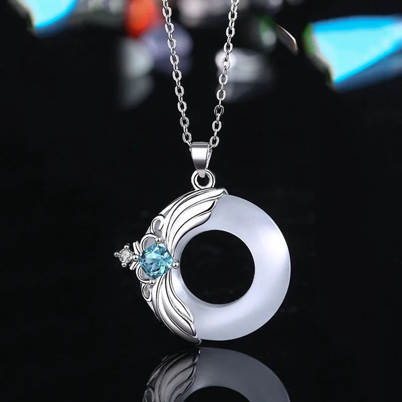 Mythstone Love Wings Copper Luck Healing Necklace Pendant - Image 3