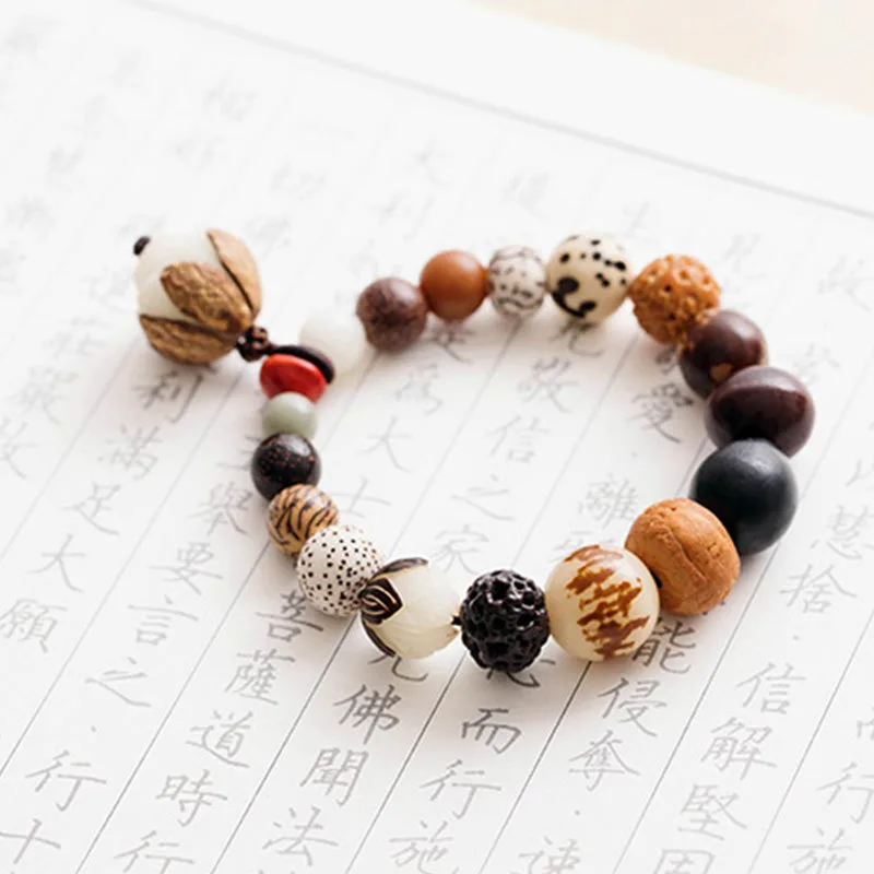 Mythstone Bodhi Seed Lotus Wisdom Peace Wrist Mala Bracelet - Image 15