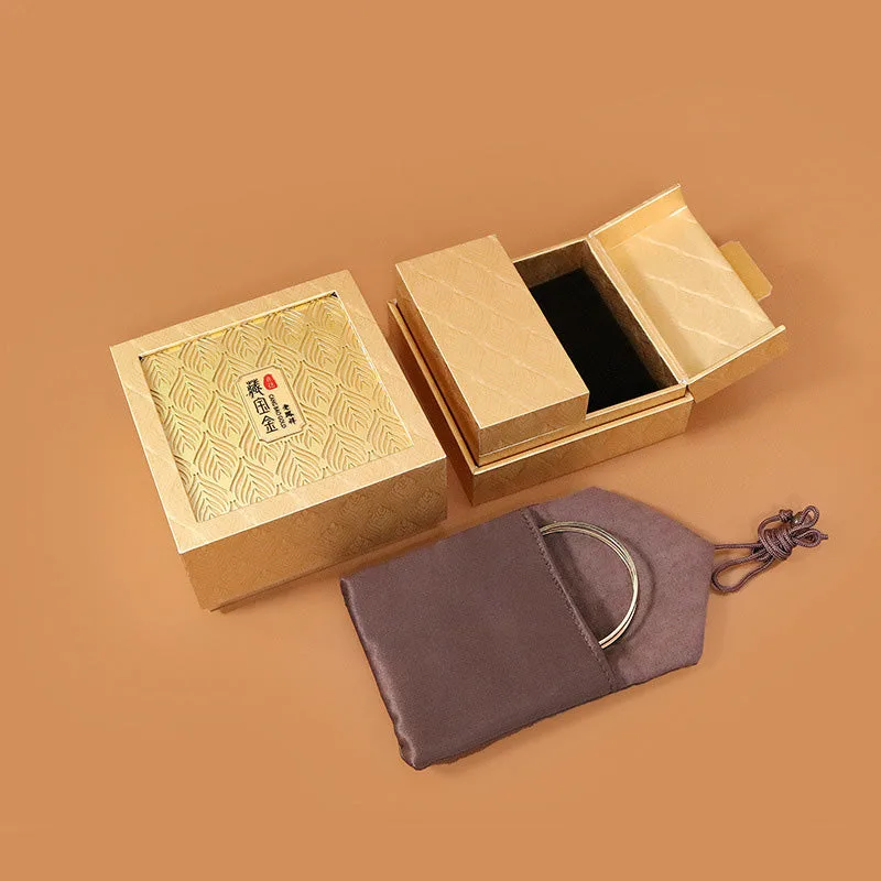 Mythstone Retro Jewelry Storage Feather Pattern Box Gift Box - Image 9