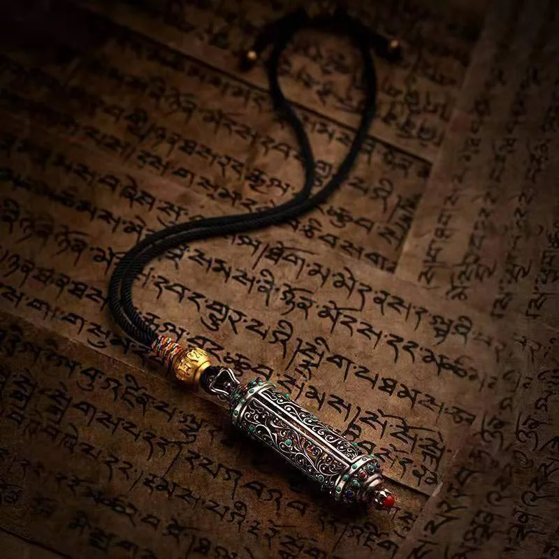 Mythstone Tibetan Avalokitesvara Silver Wealth Protection Decoration - Image 5