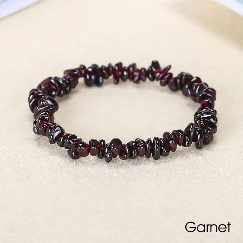 Natural Irregular Shape Crystal Stone Warmth Soothing Bracelet - Image 25