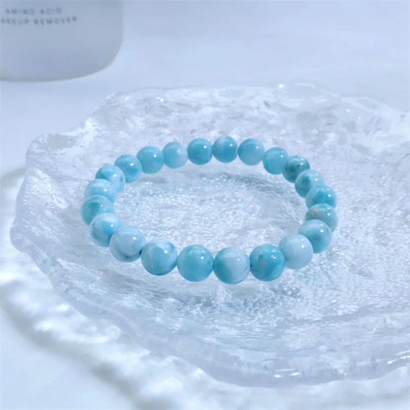 Mythstone Natural Larimar Wisdom Confidence Bracelet - Image 11