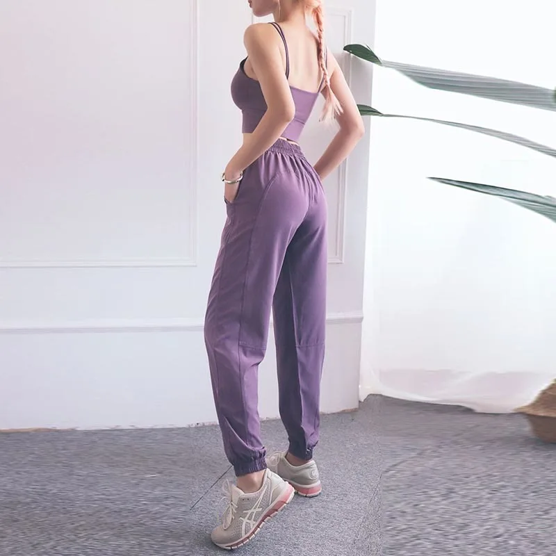 Mythstone High Waist Fitness Yoga Sports Jogger Track Pants With Pockets Sweatpants - Image 18