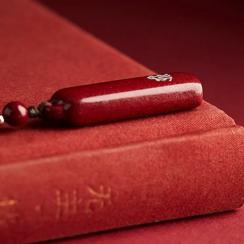 Mythstone Chinese Zodiac Natal Buddha Cinnabar Amulet Protection String Necklace Pendant - Image 5