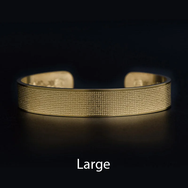 Mythstone Shurangama Mantra Engraving Titanium Steel Blessing Bracelet - Image 7