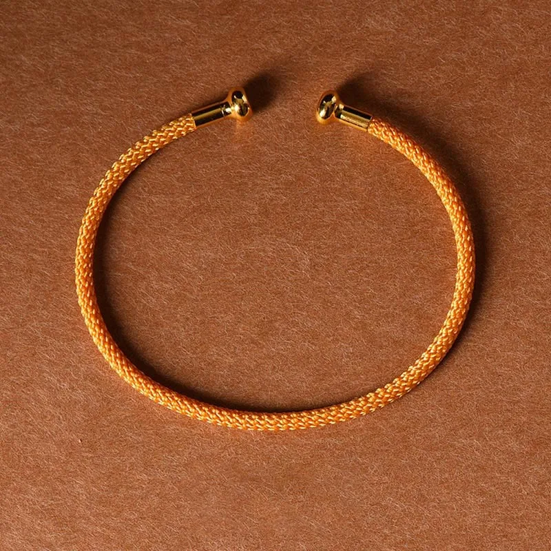 Mythstone Simple Design Handmade Luck Braid String Cuff Bracelet - Image 23
