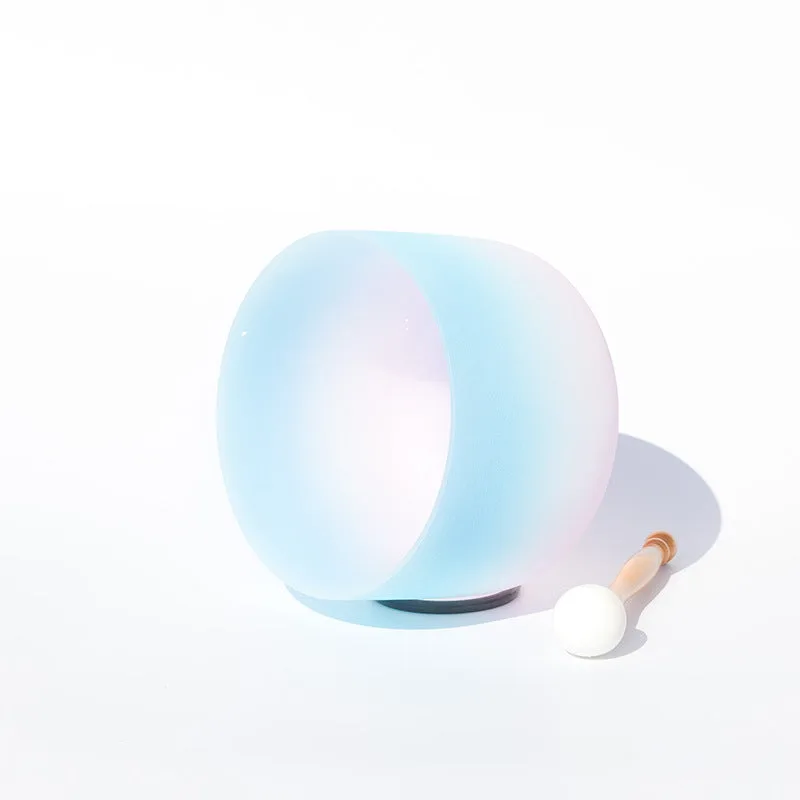 Mythstone Tibetan Crystal Sound Bowl Handcrafted for Yoga and Meditation Singing Bowl With Bag - Image 4